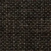 Dark brown and gray woven textile with dense, irregular pattern and nubby texture; label reads “swan > fabric (extra) > extra 754”.